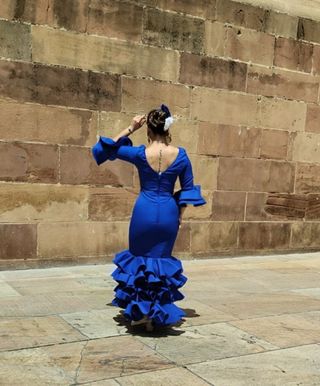 Trajes Flamenca Azul Marino - Talla S/M