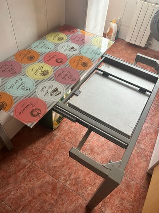 Mesa cristal cocina - Moderna