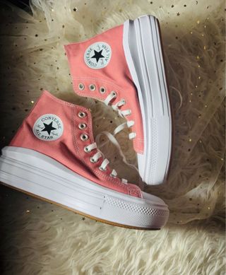 Converse plataforma rosa coral
salmón nuevas etiqu