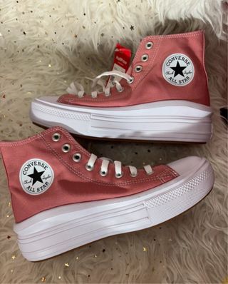Converse plataforma rosa coral
salmón nuevas etiqu