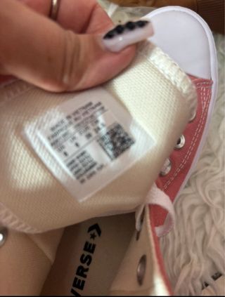 Converse plataforma rosa coral
salmón nuevas etiqu