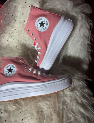 Converse plataforma rosa coral
salmón nuevas etiqu