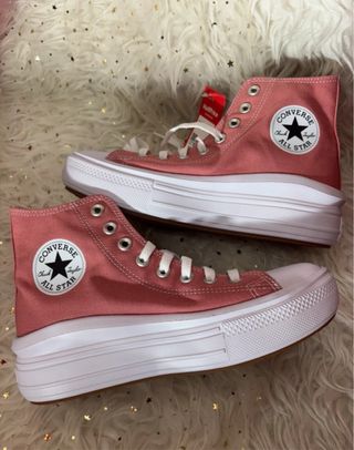 Converse plataforma rosa coral
salmón nuevas etiqu