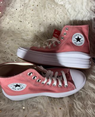 Converse plataforma rosa coral
salmón nuevas etiqu