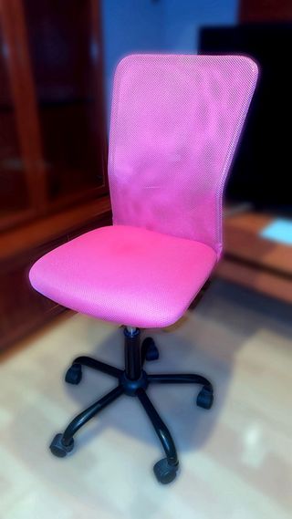 Pack 2 sillas escritorio rosa - cómodas