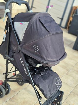 Coche Maclaren Techno Arc Negro. Total reclinable