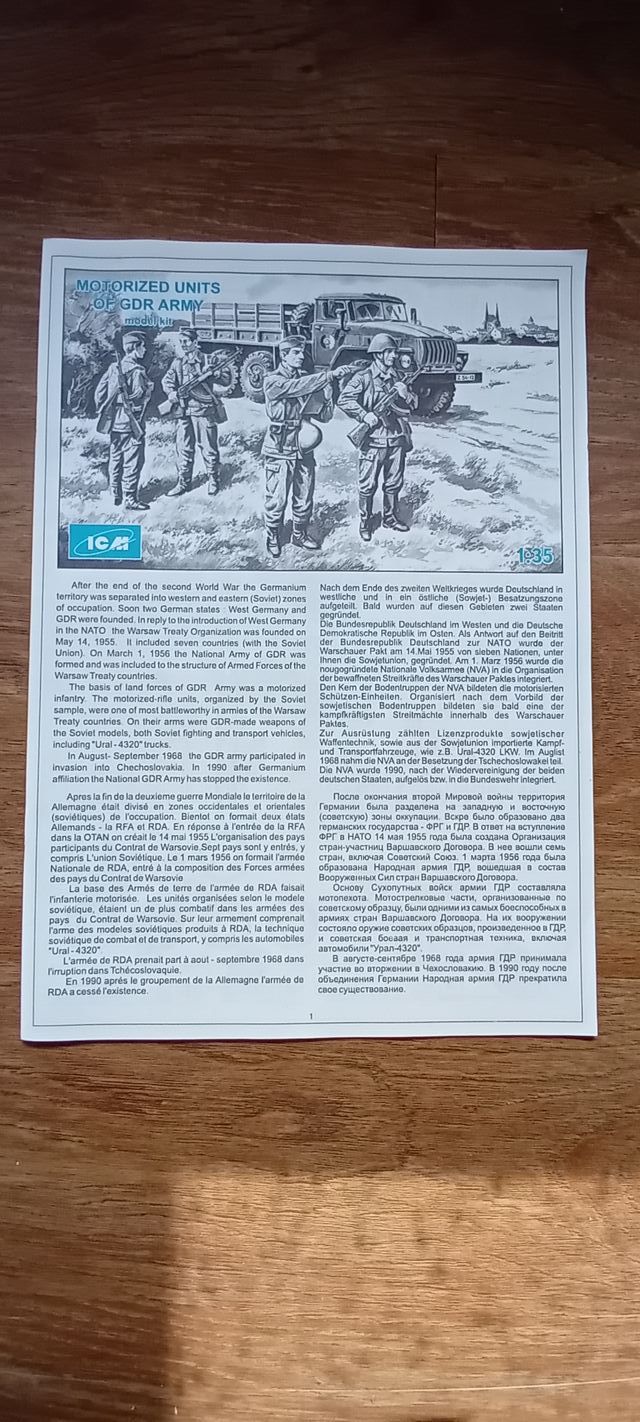 Modellino ICM 35322 DDR Ural 4320