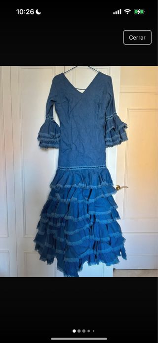 Traje Flamenca Azul - Gitana