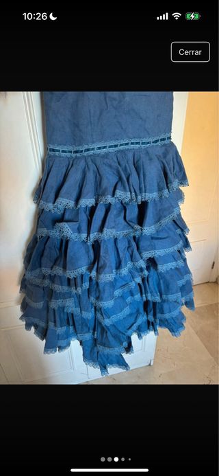 Traje Flamenca Azul - Gitana