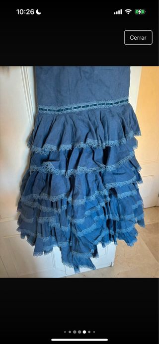 Traje Flamenca Azul - Gitana