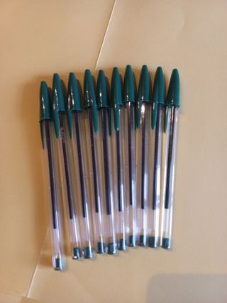 Pack 10 Bolígrafos BIC Verde