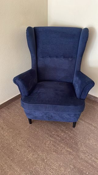 Poltrona STRANDMON IKEA blu