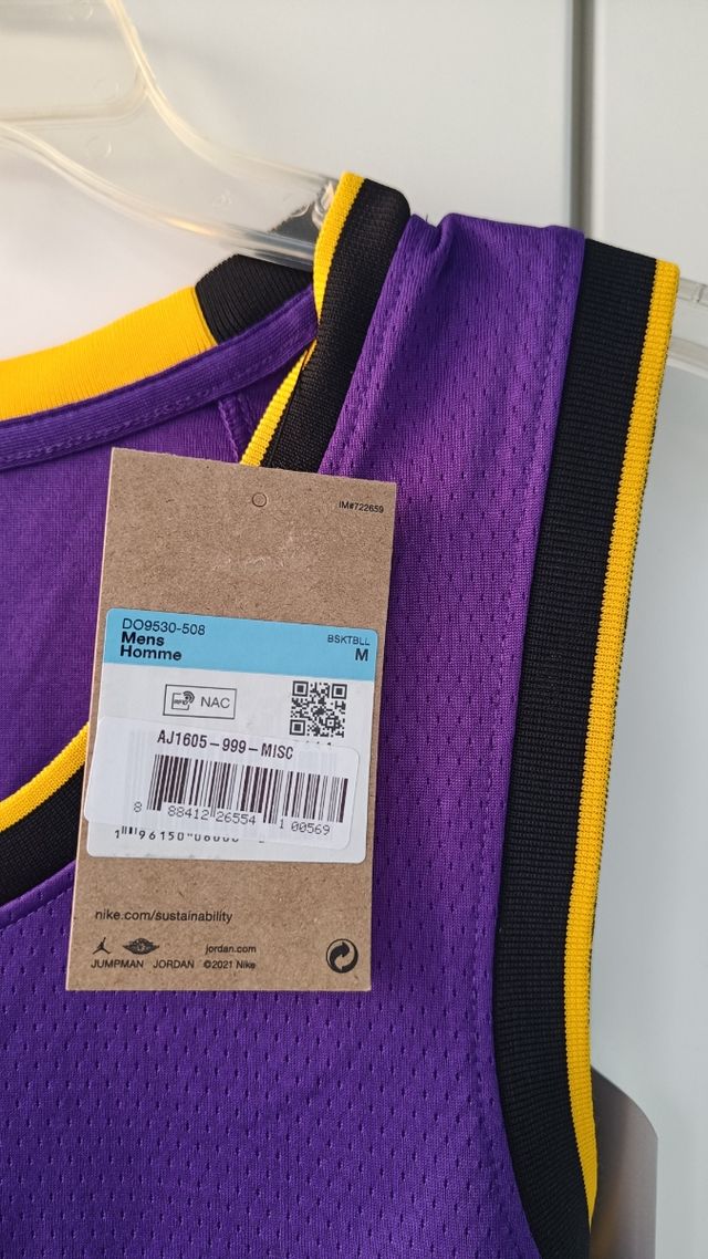Camiseta Lakers Nike Jordan M
