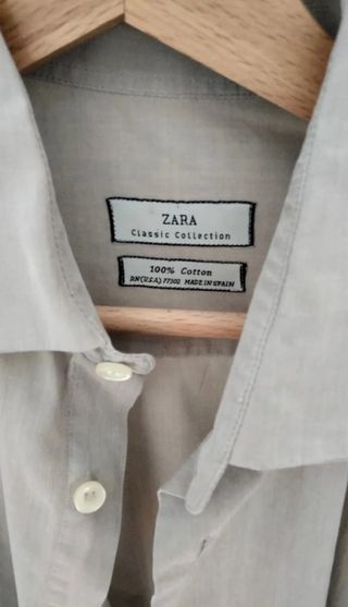 Camisa Zara beige - Talla M