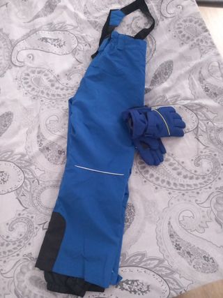 Pantalones esquí niño azul