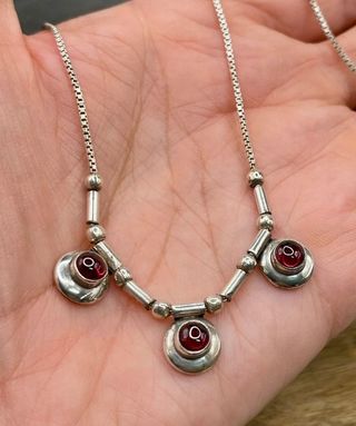 Collana Argento 925 Granato