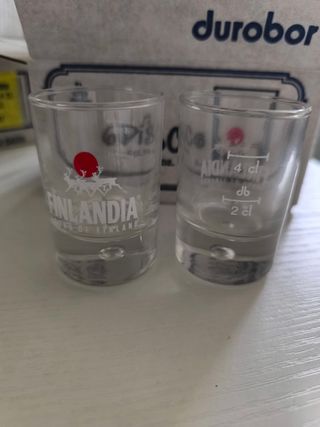 12 Vasos chupitos Finlandia