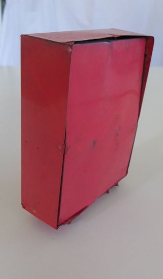 Mini Armario Hojalata Vintage rosa con espejo