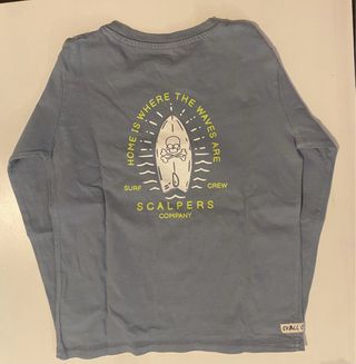 Camiseta Scalpers niño - azul