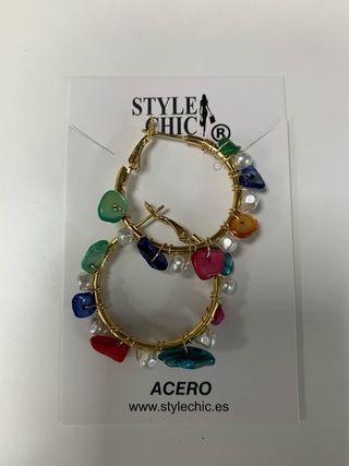 Aros Fenix Oro multicolor