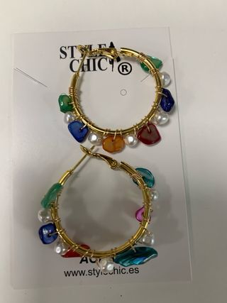 Aros Fenix Oro multicolor