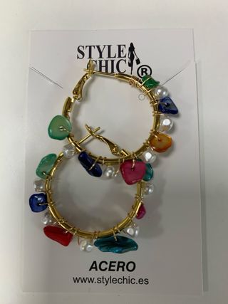 Aros Fenix Oro multicolor