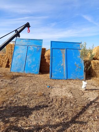 Puerta de doble hoja y postiguillo
