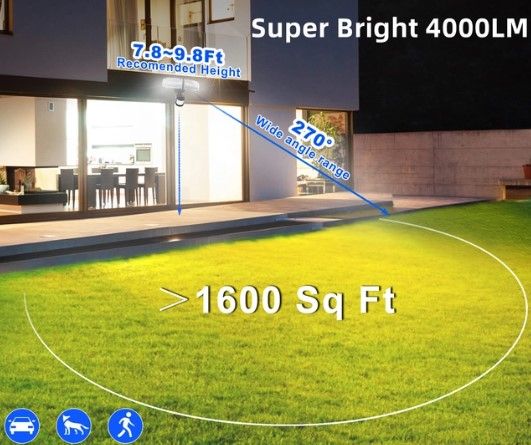 Faretto LED ZOFO 4000LM - Sensore movimento