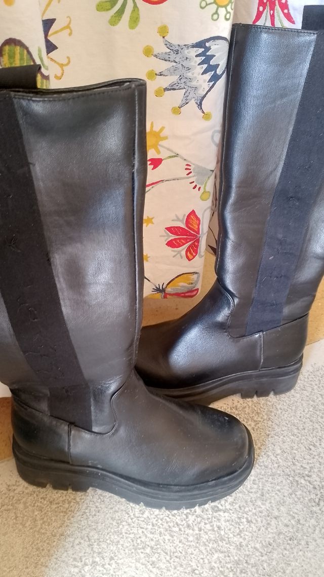 Stivali alti neri donna