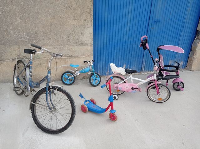 Lote completo Bicicletas, triciclo & patinete