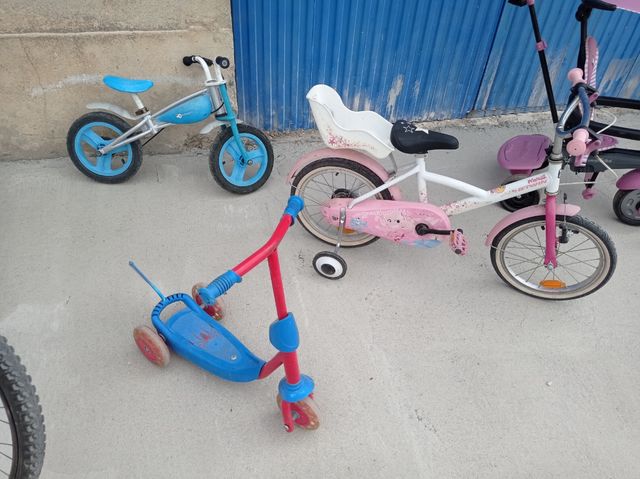 Lote completo Bicicletas, triciclo & patinete