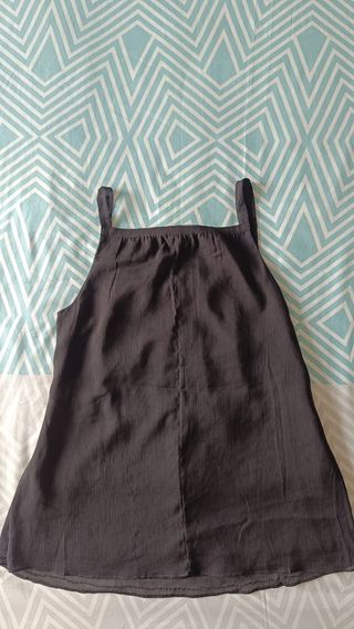Blusa negra AMISU - Tirantes