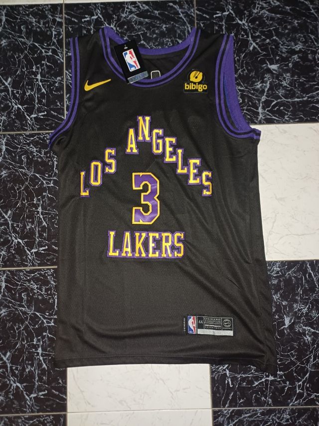 Camiseta Lakers Negra Talla 44