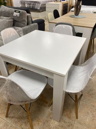 MESA DE COMEDOR FIJA + 4 SILLAS NUEVO 