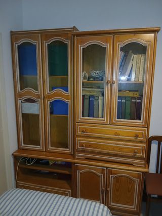 Vitrina modular madera 