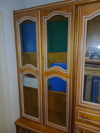 Vitrina modular madera 