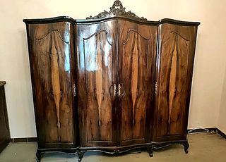 Dormitorio completo madera tallada, casi 100 años