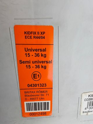 Silla coche Britax Römer Kidfix