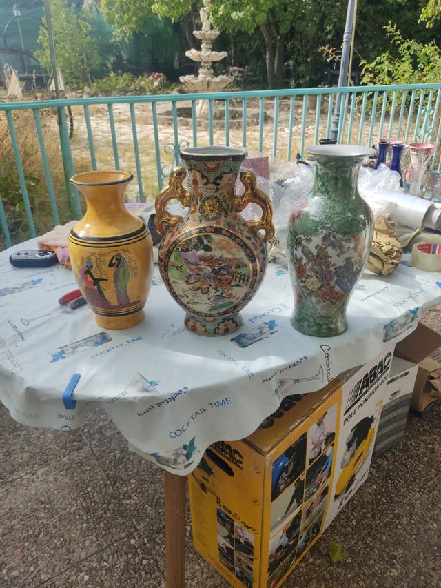 3 vasi vintage in porcellana