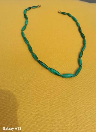 Collana di Malachite vintage. 