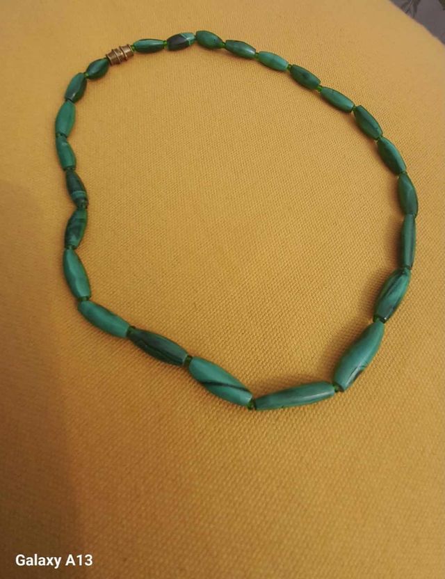 Collana di Malachite vintage.