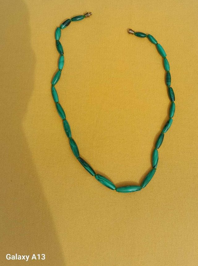 Collana di Malachite vintage.