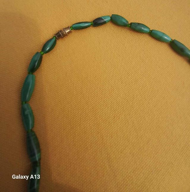 Collana di Malachite vintage.