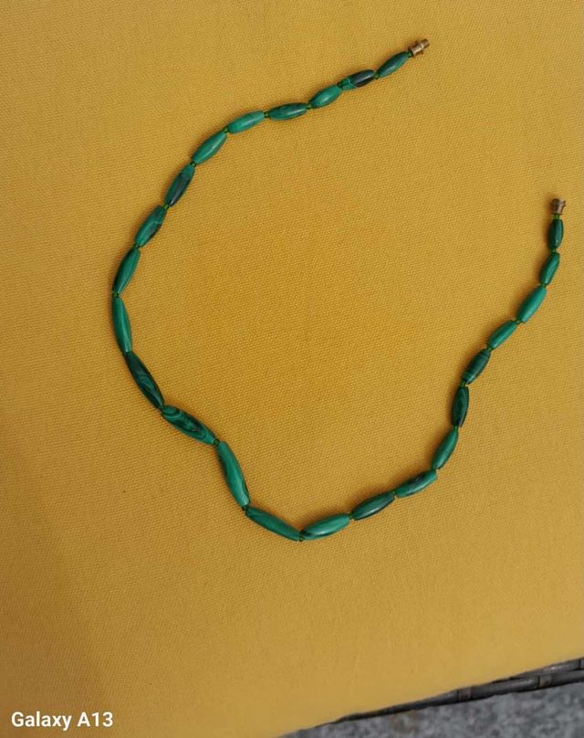 Collana di Malachite vintage.