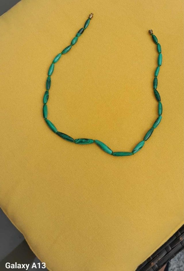 Collana di Malachite vintage.