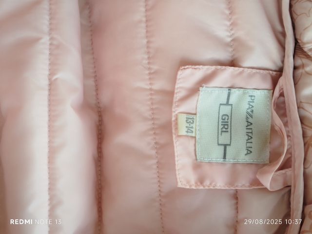 Giacca rosa fiori bimba 13/14 anni