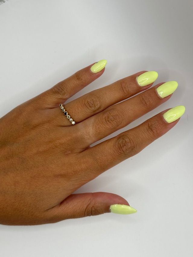 Anillo oro 18k diamantes zafiro