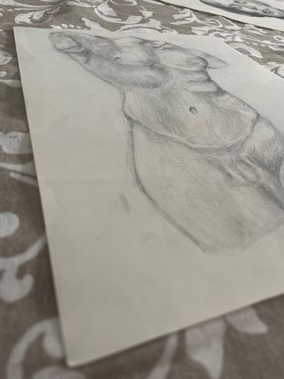 Boceto a Lápiz - Torso Masculino