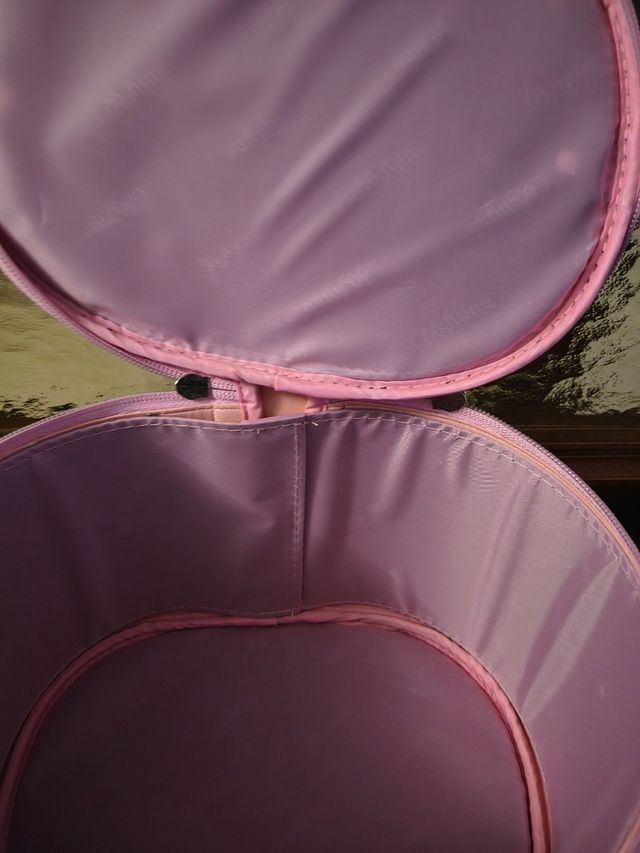 Beauty case rosa bimba - placca argento