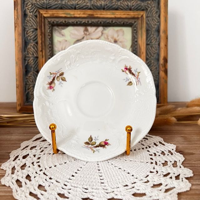 Taza café y plato elegante porcelana Rosenthal